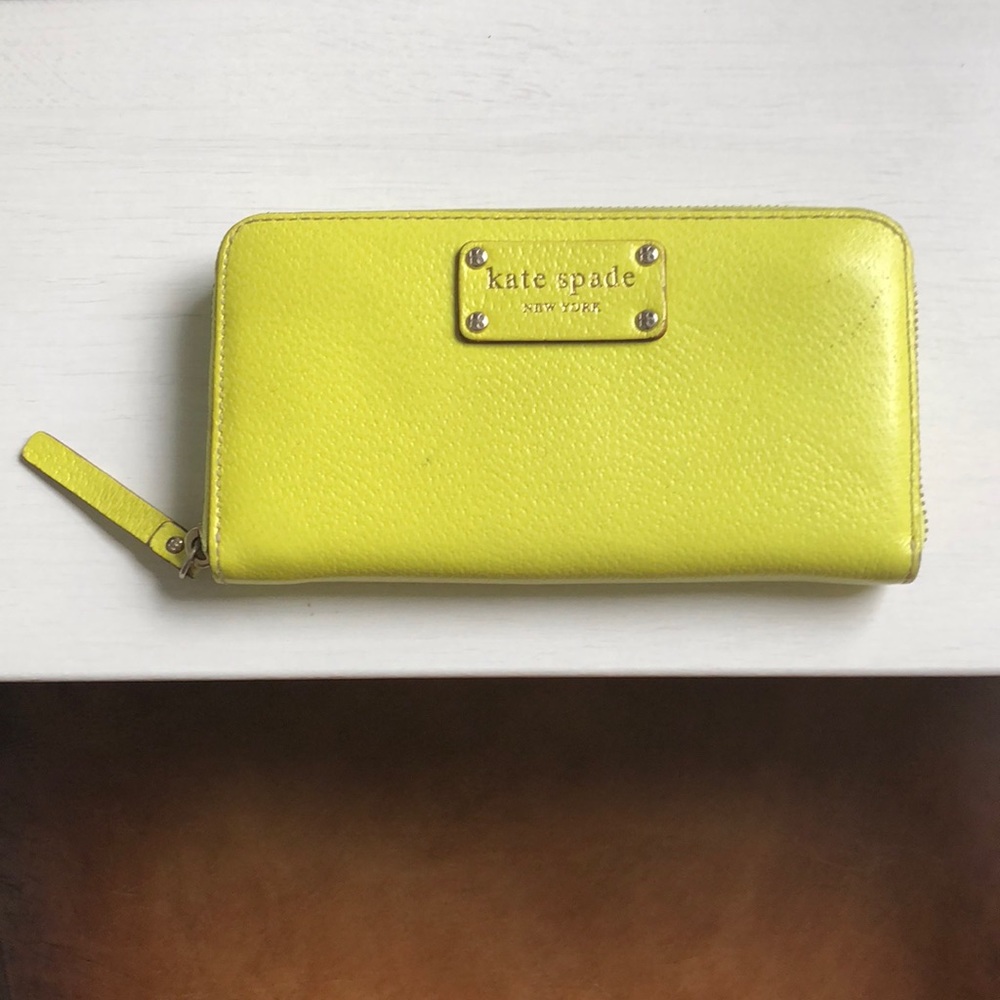 Kate Spade neon wallet